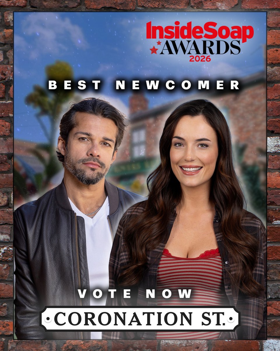 itvcorrie's tweet photo. 💥Voting for this year's Inside Soap Awards closes tomorrow! Don't miss your chance to vote!💥👇
https://t.co/casZQ6YaZM

#Corrie @InsideSoapMag https://t.co/xgwfqiemJe