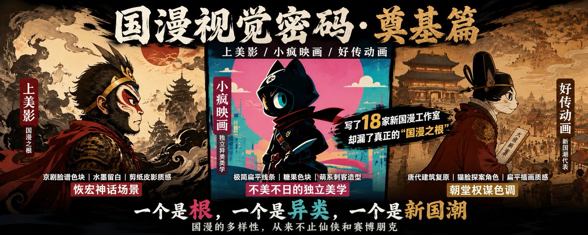 动漫Prompt系列22:从大闹天宫到伍六七、大理寺日志:3种被忽略的国漫视觉密码