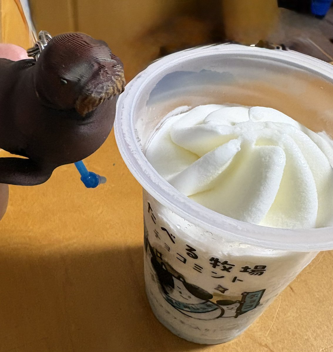 usapon86's tweet photo. 歯医者の予約時間に雷雨にあたり、マックに行く計画もなくなったので、おうちチョコミントしました😓 https://t.co/dUTx0ReybH