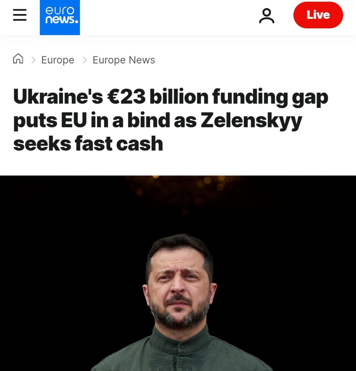 ricwe123's tweet photo. European governments keep telling their own people to cut back, pay more, and expect less,while pouring billions into Ukraine.

Families are told there is no money for cheaper energy, better services, affordable housing, or meaningful tax relief.
Yet when Ukraine needs another aid package, governments somehow find the cash.

When citizens are struggling while governments keep funding commitments abroad, people have every right to ask why their own needs come second.

You cannot preach austerity to your own citizens while opening the purse for a corrupt government.

Put your own citizens first.