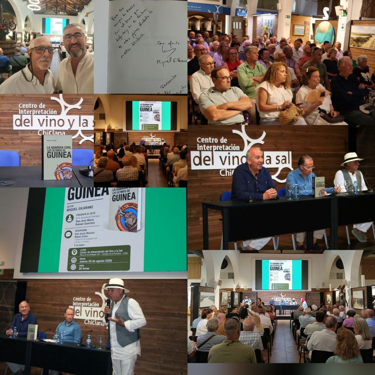 RAGCEasociados's tweet photo. 📚 @cadizragce asistió en Chiclana de la Frontera a la presentación de «La Guardia Civil, los últimos de Guinea», de Miguel Gilaranz Martínez.
Un encuentro para conocer, preservar y divulgar la historia y memoria de nuestra Institución. 🇪🇸
@guardiacivil
#SiempreGuardiaCivil https://t.co/NpuTsStkOH