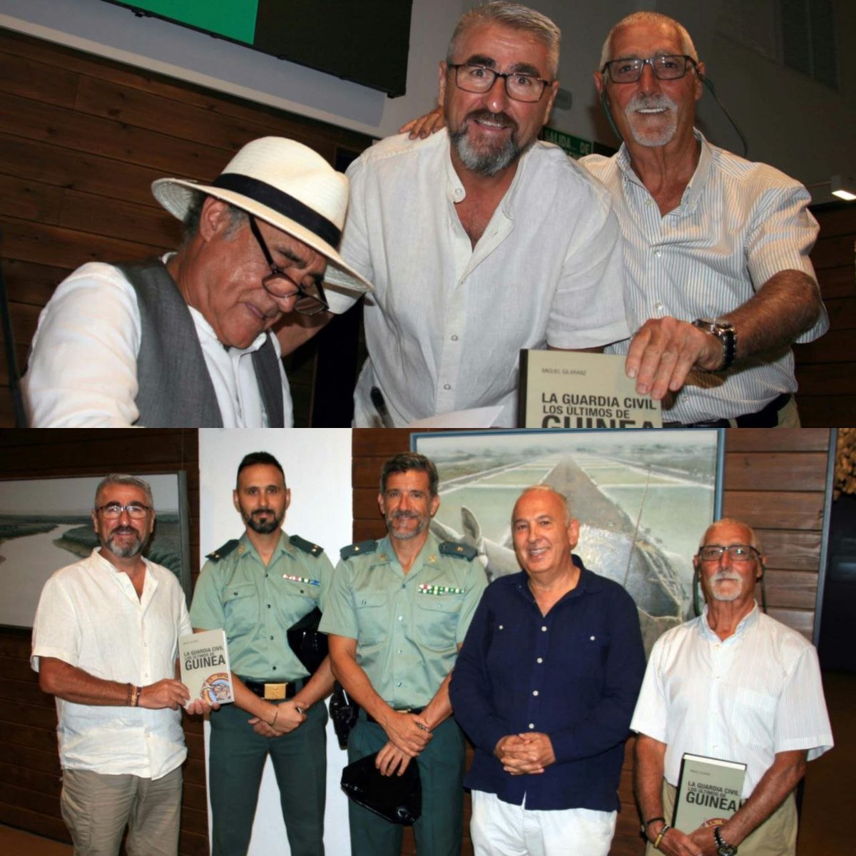 RAGCEasociados's tweet photo. 📚 @cadizragce asistió en Chiclana de la Frontera a la presentación de «La Guardia Civil, los últimos de Guinea», de Miguel Gilaranz Martínez.
Un encuentro para conocer, preservar y divulgar la historia y memoria de nuestra Institución. 🇪🇸
@guardiacivil
#SiempreGuardiaCivil https://t.co/NpuTsStkOH
