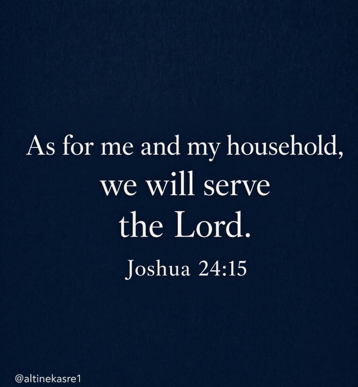 altinekasre1's tweet photo. “As for me and my household, we will serve the Lord.”

Joshua 24:15 https://t.co/CgI5dixWIF