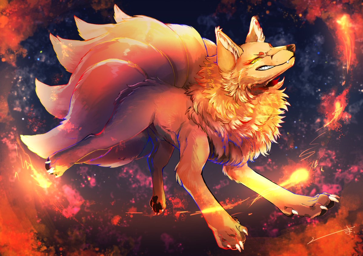 Kurouma_Kuuma's tweet photo. Born of Foxfire🔥 https://t.co/6MGpOG41AJ