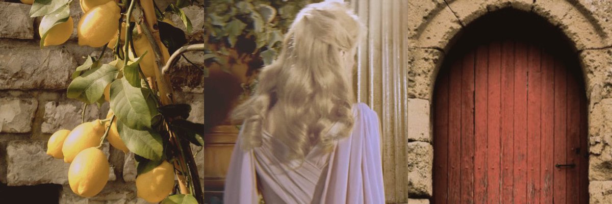 rhaesbian's tweet photo. “all that Daenerys wanted back was the big house with the red door, the lemon tree outside her window, the childhood she had never known.” https://t.co/ynkfgc37j1