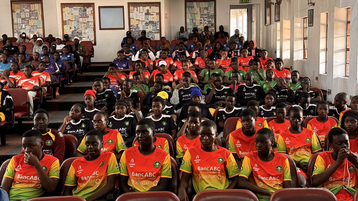 UNFPA_Zimbabwe's tweet photo. Football is more than a game - it is a launchpad for empowerment.

Today, UNFPA Zimbabwe is proud to partner with @online_zifa and the BancABC Roots Impact Leagues to engage U14 and U16 boys and girls on the issues that define their futures.

Through the Legacy Programme,  young athletes are gaining vital tools for healthy choices, gender equality, leadership, and protection against gender-based violence (GBV).

Together, we are building safe spaces where every young person can thrive, lead, and realize their full potential.

#YouthEmpowerment #YouthLead #EndGBV #GenderEquality #SafeSpaces #FootballForDevelopment #Zimbabwe