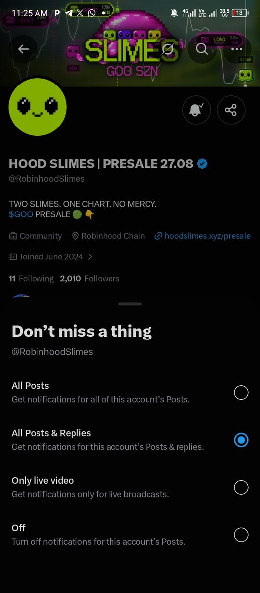 Lyra_110's tweet photo. @muhitonx @RobinhoodSlimes Slimes dropping $GOO on launch day. I’m in.

@TheNotoriousMMA 
@MosesTalking 

0xE3aa14d0904a972ed1D1c82033e15667d8b2411d

Proof 👇😀 https://t.co/fvrbYoVwTm