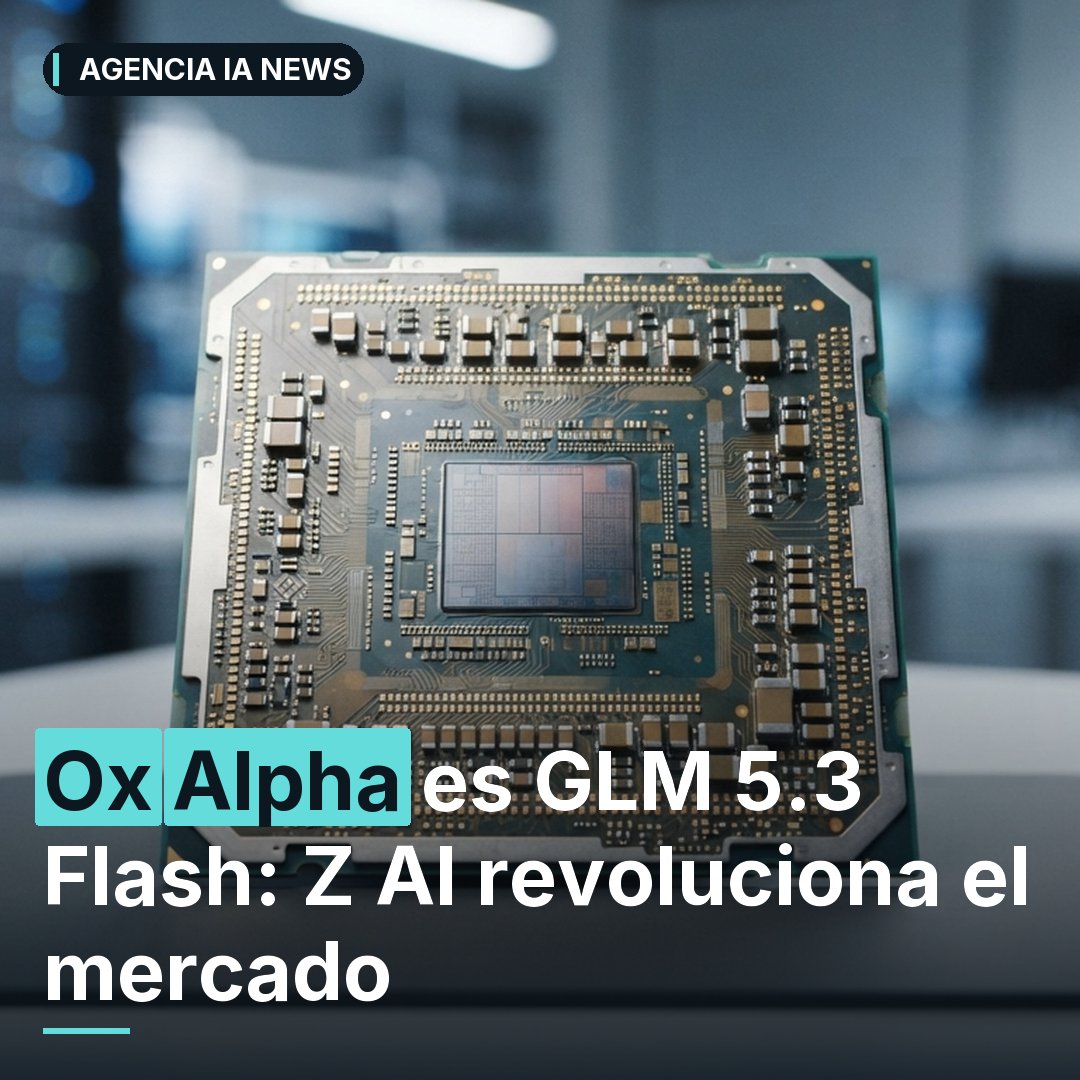 laprensaia's tweet photo. El misterioso modelo Ox Alpha es GLM 5.3 Flash de Z AI. Duplica el rendimiento de competidores y reduce costos 10x. La IA china avanza.
#OxAlpha #ZAI https://t.co/LSvtSq8Ark