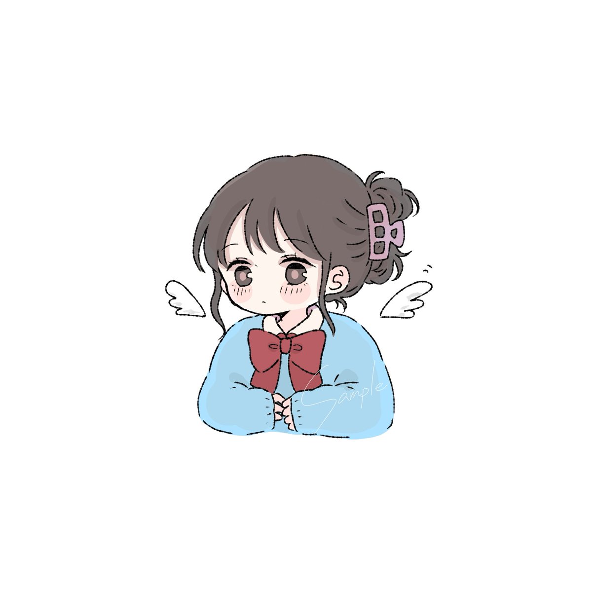 osapiko_62's tweet photo. 依頼で描かせていただいたゆる絵 https://t.co/tcztmpnLVA