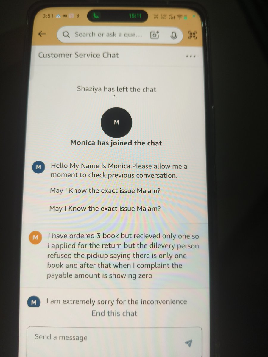manvilatwal_'s tweet photo. @AmazonHelp @jagograhakjago @AmazonHelp you guys have wasted time you are doing fraud what kind of investigation you need when there is clear evidence of malpractice and you kept on passing the chat one person to another and I have elaborate to everyone? @jagograhakjago please look into this. https://t.co/qOt53qYV4r
