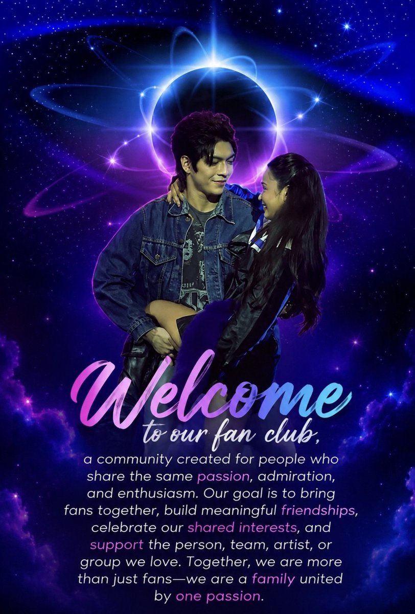 NLUniverse07's tweet photo. Welcome to Natelette Universe OFC

Dear fans and supporters,
We are delighted to introduce Natelette Universe Ofc, a new fan community created by passionate supporters of BGYO_Nate and Kolette Madelo.💙🩷

Thank you!
 
Unifam🌍 https://t.co/Q2injzvO2L