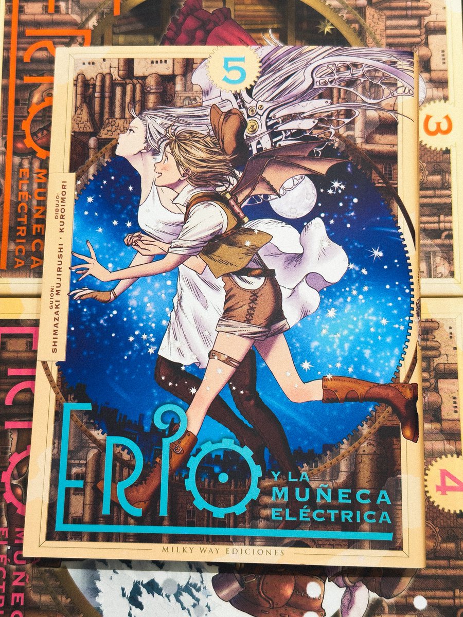 alcalacomics's tweet photo. Y con el 5º número… termina el maravilloso manga de Erio y la muñeca eléctrica 🤎 https://t.co/AaogyIGahC