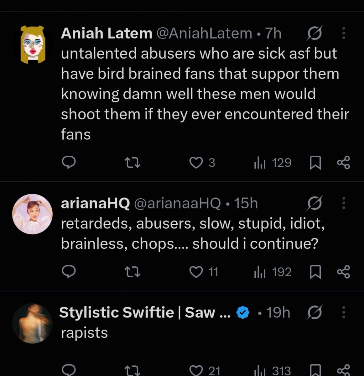 lunaatiqq's tweet photo. Calling BTS members r@pists and abusers is okay by your logic ?? And not your TWINK ass talking about misogyny when you were prasing  a woman who slut shames female idols 😭😭 https://t.co/c9NoqqYfzp