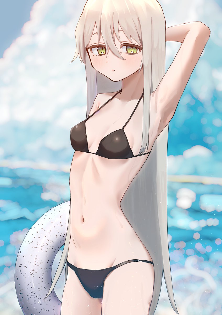 LC_A_9's tweet photo. #oc  #イラスト
水着姿 https://t.co/rkFhTBq6Q9
