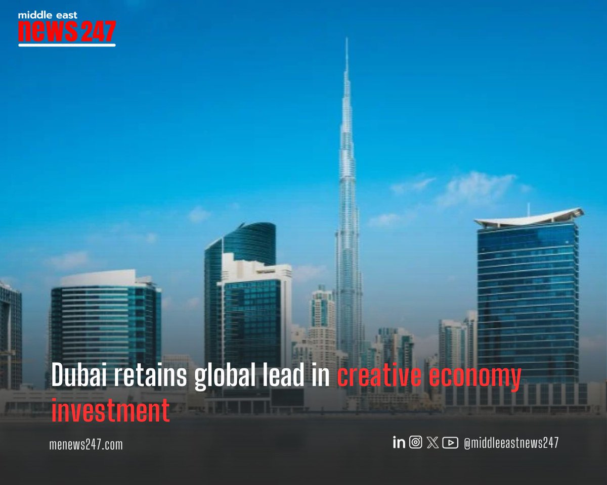 menews247's tweet photo. Dubai retains global lead in creative economy investment
Read the full story ➡ https://t.co/OpXlC4xVQj
#DubaiCreativeEconomy #FDIInDubai #CreativeIndustries #DubaiInvestment #DubaiCulture #D33Agenda #CreativeEconomyStrategy #ForeignDirectInvestment https://t.co/5mzUfeZVlQ