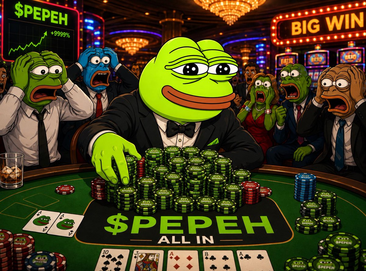 Pepe_on_RH's tweet photo. No risk, no fun. $PEPEH all in 🐸 https://t.co/DvYX5MMQFE