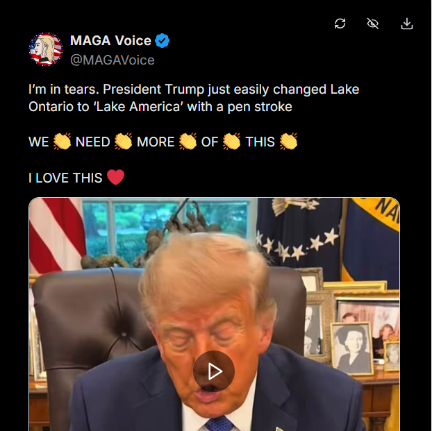 veggieto's tweet photo. The troll farms got their marching orders over Lake Ontario. https://t.co/ASbEoqIJ01