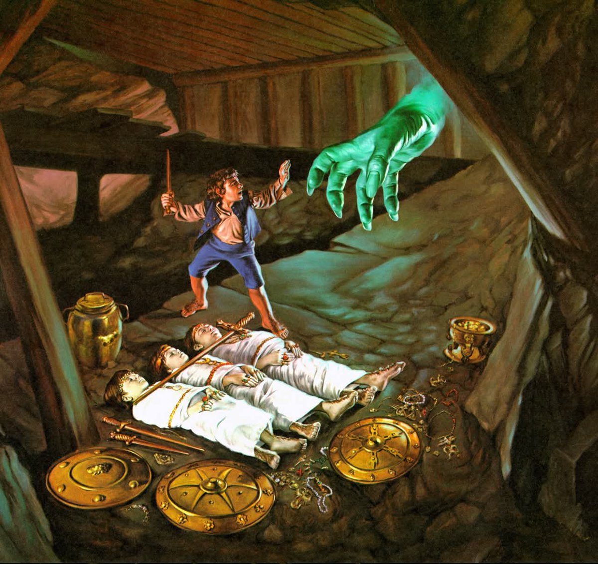 BeautyOfArda's tweet photo. Frodo and the Barrow-wight 

Art by Michael Herring https://t.co/R5g0ladcXR
