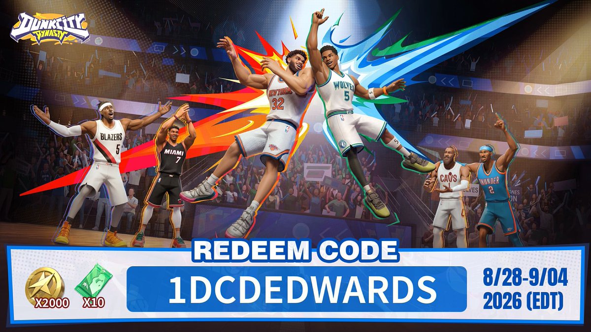 citydynastyglo's tweet photo. ๐ S9 RD2 Code Drop ๐
๐๏ธ Code: 1DCDEDWARDS
Redeem now and claim your rewards! ๐๐ฅ
#DunkCityDynasty #CodeDrop #Season9 #Showdown https://t.co/pvoPtUft2x