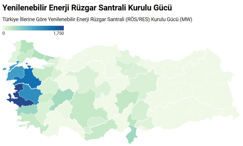iamberoo93's tweet photo. Türkiye İllerine Göre Yenilenebilir Enerji Rüzgar Santrali (RÖS/RES) Kurulu Gücü (MW)

Kaynak: EPDS Resmi Verileri. https://t.co/Fxm3e7kjFN
