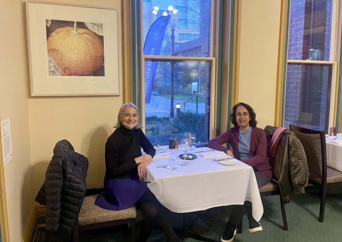 FrancesBiophys's tweet photo. A lovely opportunity at University House (Melbourne) to catch up with Prof. Nadira Karunaweera, University of Colombo, with whom I serve on the WISE (#WomenInScience) committee of AASSA (Association of Academies and Societies of Sciences in Asia). https://t.co/UeST6sUhGL