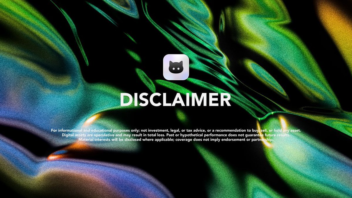 KarmaWallet_Eco's tweet photo. Disclaimer: Information only, not investment, legal or tax advice, or a recommendation/solicitation. Crypto is high risk. We may hold positions; material interests will be disclosed where relevant. Coverage ≠ endorsement or partnership. Verify independently. https://t.co/1urC3D5k7v