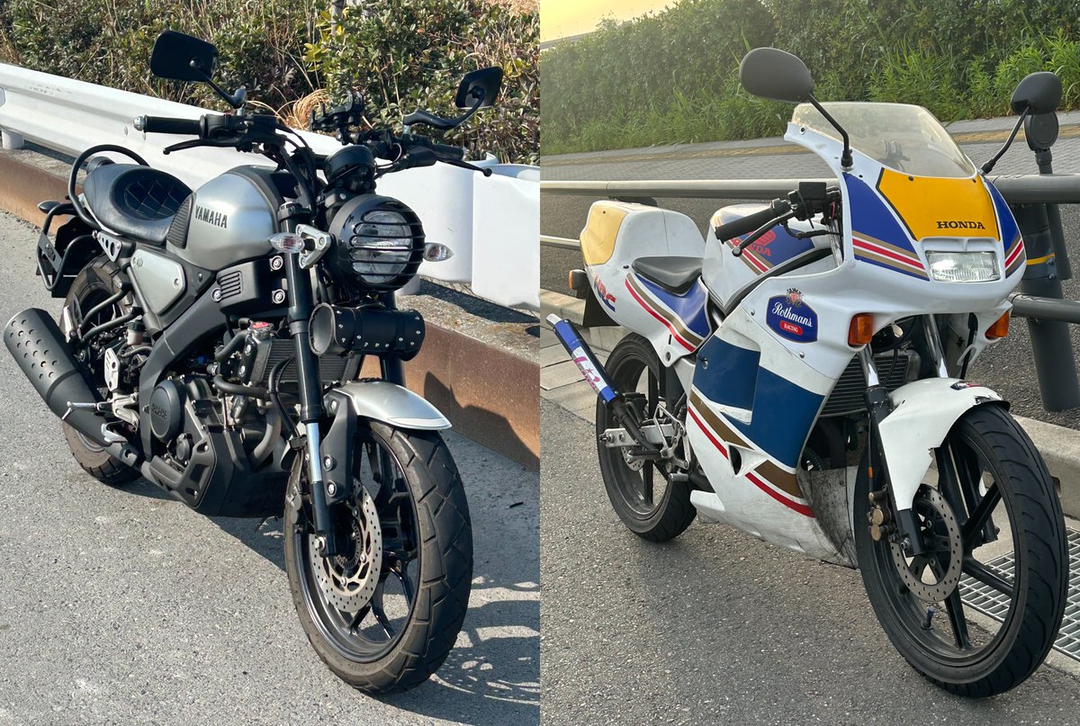 garage1044's tweet photo. 自己紹介
身長：176㌢
性別：おじさん
年齢：50代半ば
住み：東京と千葉の二拠点
車種：#XSR125/#YB50/#KLX125/#NS1/#ビラーゴ250
好き：バイク/ガレージライフ/ギター/アメフト/DIY/
一言：原付二種が中心で、下道が好き。整備も自分でやりたい派。ときどきオフも走りたい！

#バイク乗りと繋がりたい https://t.co/eljvzo3fUC