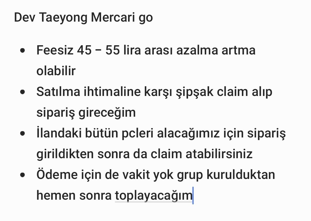 Piacollects's tweet photo. Dev Taeyong Mercari go
- Infomu okumadan katılmayın
- Hemen ödeme yapamayacaklar katılmasın lütfen 
- Claim mens
- Devamı aşağıda 👇

@nctsatistakas @ncttakastr @nctsatistr https://t.co/qEfQAofHVs