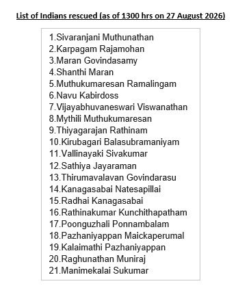 MEAIndia's tweet photo. Update on Indian nationals rescued in Nepal. 

21 Indian nationals from Tamil Nadu, who travelled for the Kailash Mansarovar Yatra, have been rescued in Nepal.

Details below ⬇️ https://t.co/L0SGOWqvga