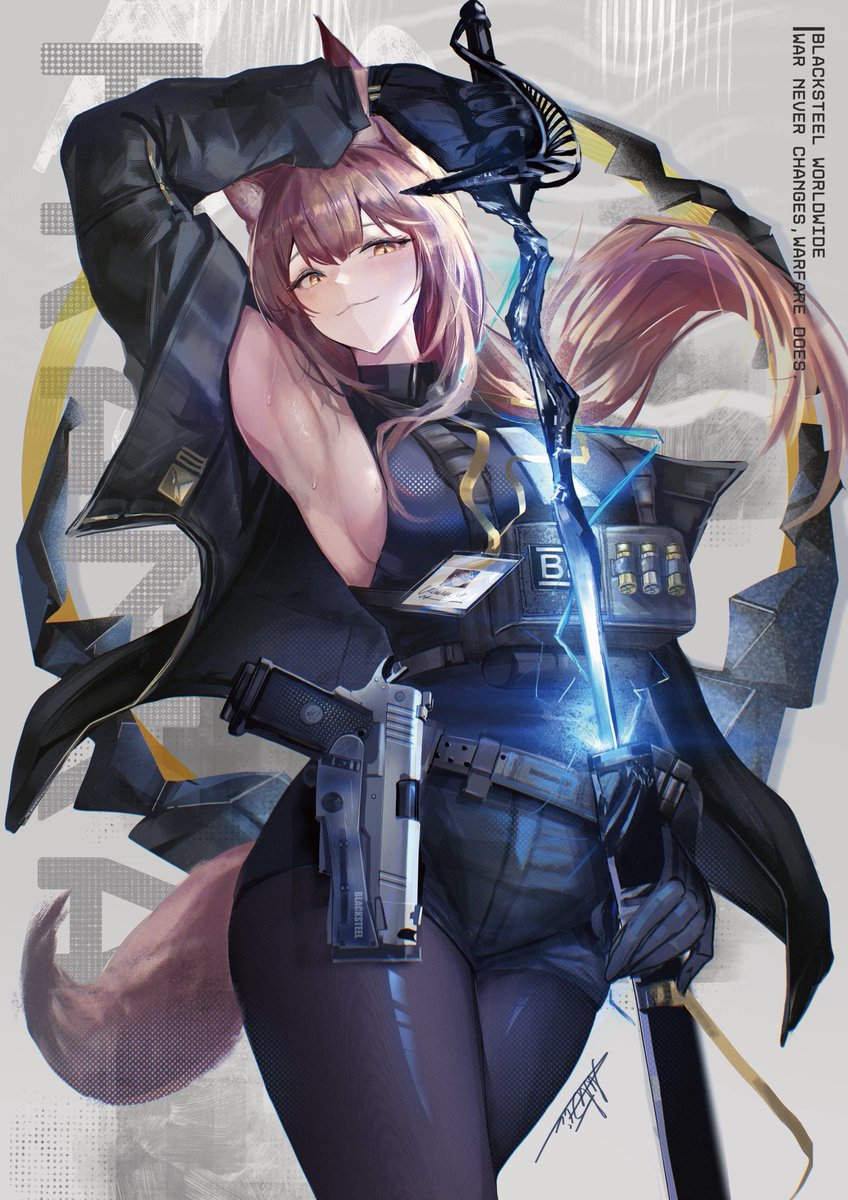 ArkticW's tweet photo. BLACKSTEEL 
#アークナイツ #明日方舟 https://t.co/p1A1nF3Twl