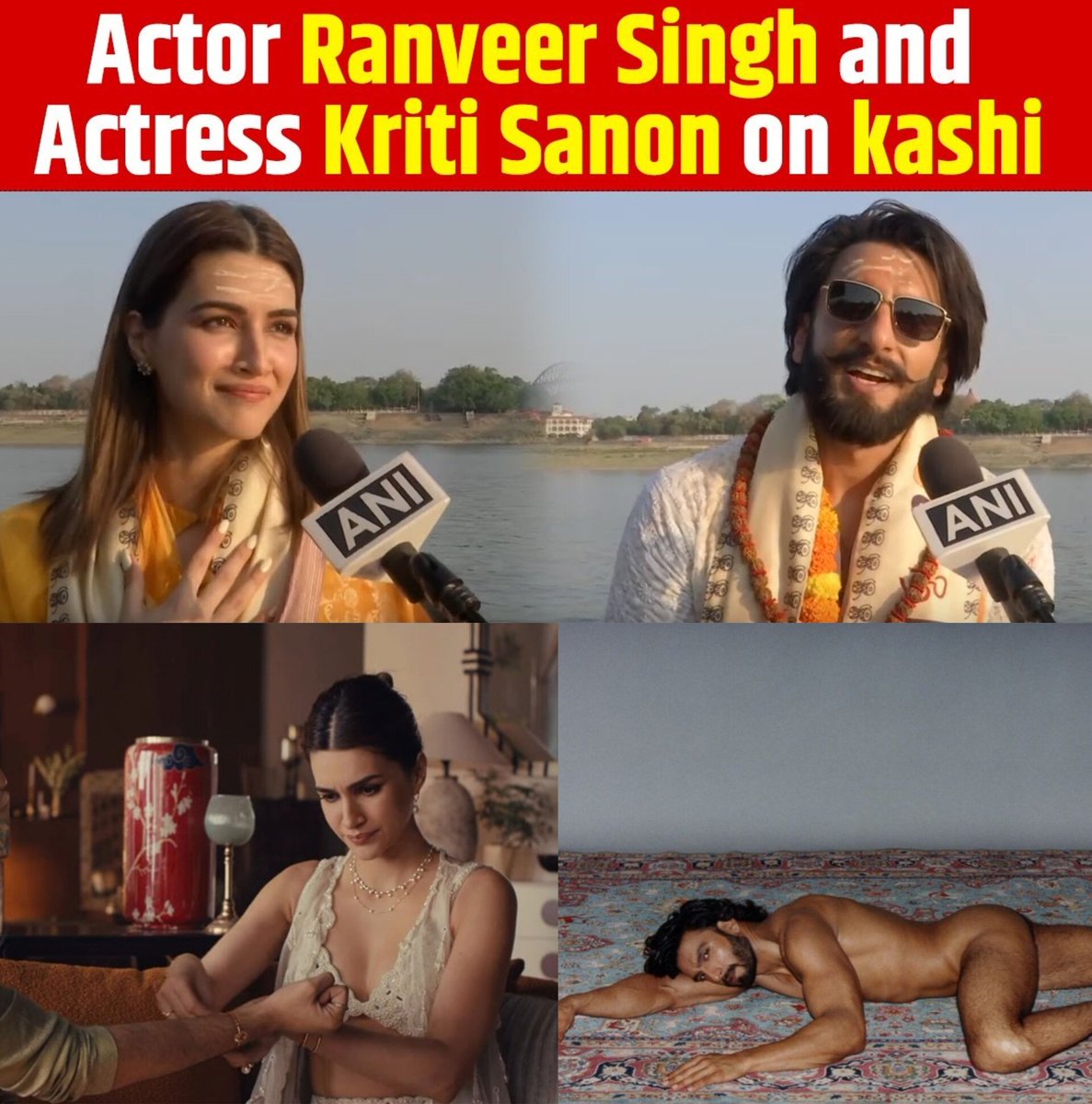 TypeWriteInk's tweet photo. Both of them used to please BJP a lot, and  they have been heavily trolled by BJP’s own IT Cell members.

after the release of Dhurandhar, Ranveer ko to Apna baap bana liya.

Kriti ko bhi ek propaganda movie sign kar hi leni chahiye 😂😂 https://t.co/m97Uyutjal