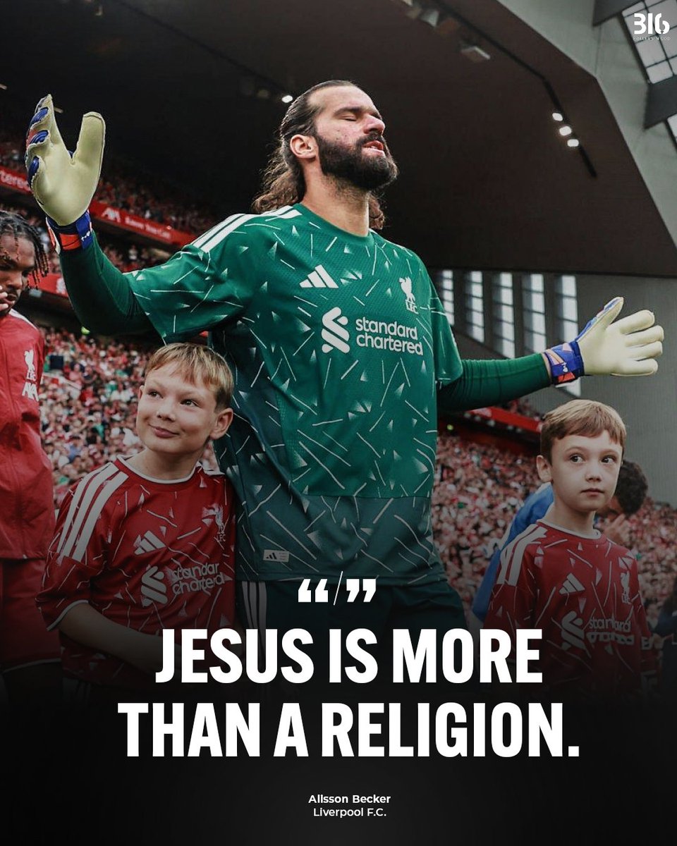 BallersinGod's tweet photo. “Jesus is more than a religion.”

Alisson Becker reminds us that faith is not about rules or rituals. It is about having a real relationship with Jesus. ✝️🙏 https://t.co/3eP5iNTFCM