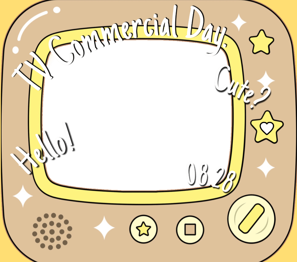 Oo0u0pO's tweet photo. ˚.✧🌟😆✨ フリー素材 ✨😆🌟✧. ˚

⋰ 
    8月28日は  #テレビCMの日 📺✨˖˚◌
 ⋱

⚠️💖や🔂いつも感謝です🫶🏻‼️
幼き頃から今までで印象に残っているCMはありますか❓🥹✨

⇣カラバリ7色🎤リプ欄へどうぞ💫

#Vtuber素材 #おはようVtuber素材 https://t.co/3mZKVlBLZe