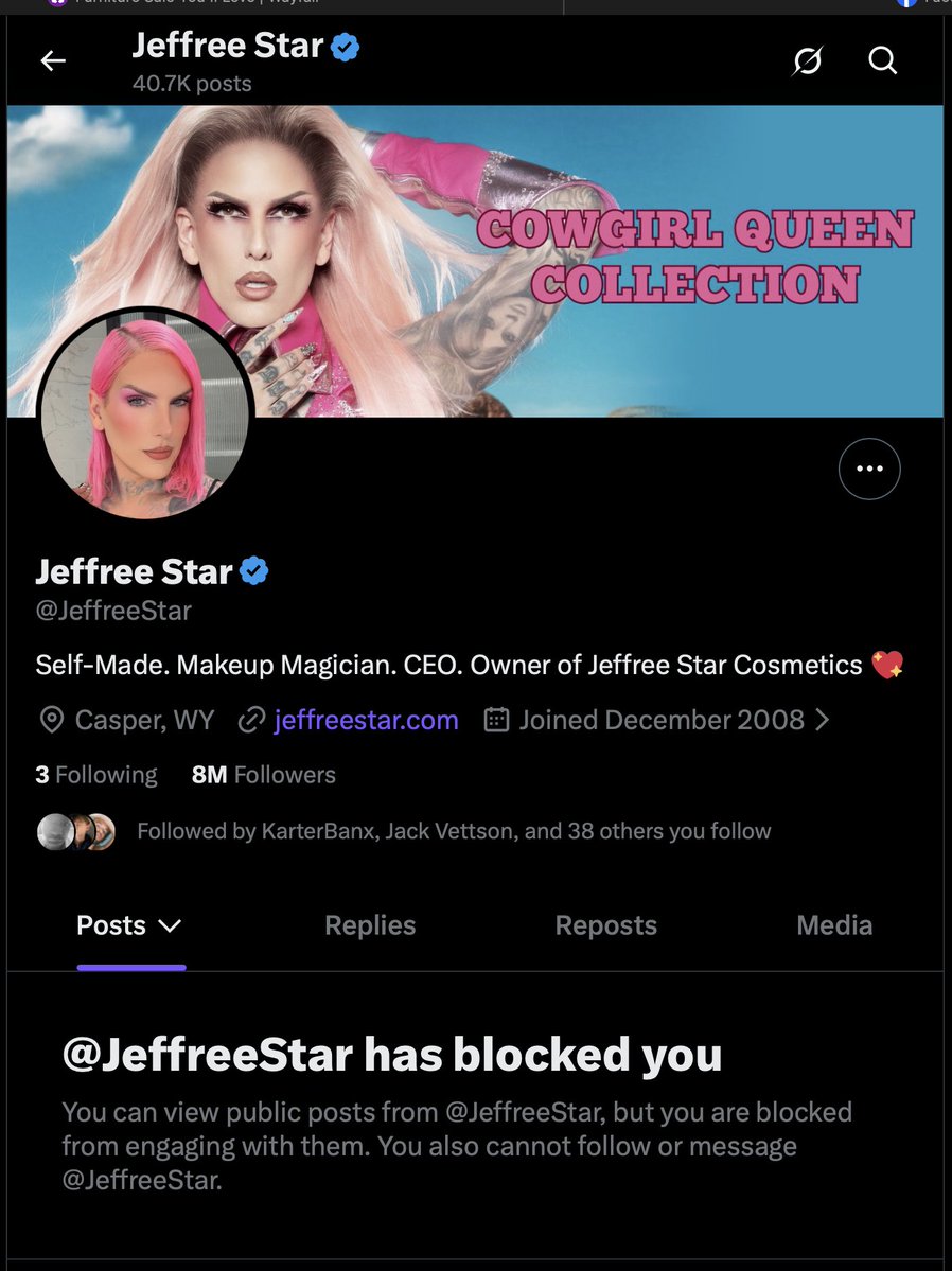 RPnotOK's tweet photo. @JeffreeStar When you know you are a good person. . . . #verydemure #cancelled #yakattack https://t.co/Z61xQkqySR