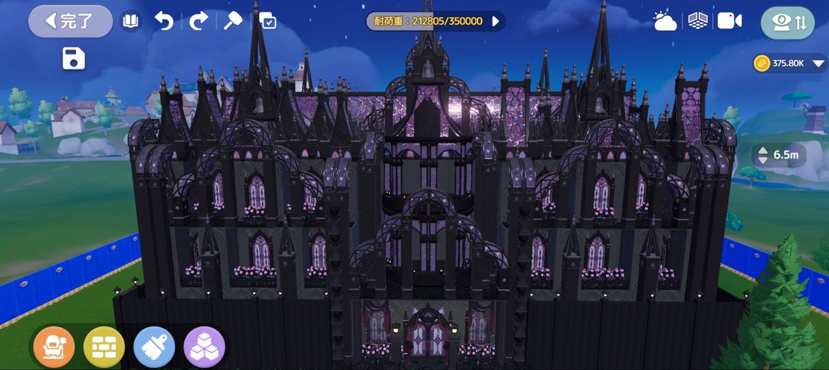 ______ttalgi's tweet photo. 建築ﾓﾁﾍﾞあがって新しいお城の完成🦇🖤
どの角度から見ても可愛いの〜〜遊びに来てね https://t.co/Mda1R5dRAf