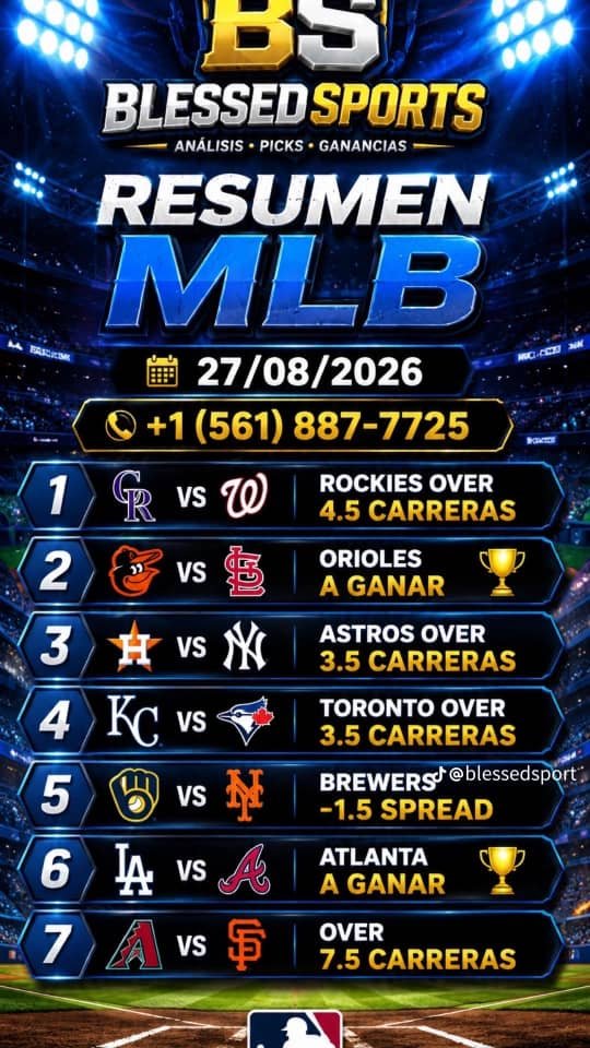 ElGranNelson21's tweet photo. 🍀🎰 𝐀𝐆𝐄𝐍𝐂𝐈𝐀 𝐃𝐄 𝐋𝐎𝐓𝐄𝐑𝐈𝐀 𝐘 𝐏𝐀𝐑𝐋𝐄𝐘 ⚾🏀⚽
https://t.co/4GNjqo89fQ

#Parley #loteria #tripletas #mlb #hipismo #jueves https://t.co/FaNoox2Cti