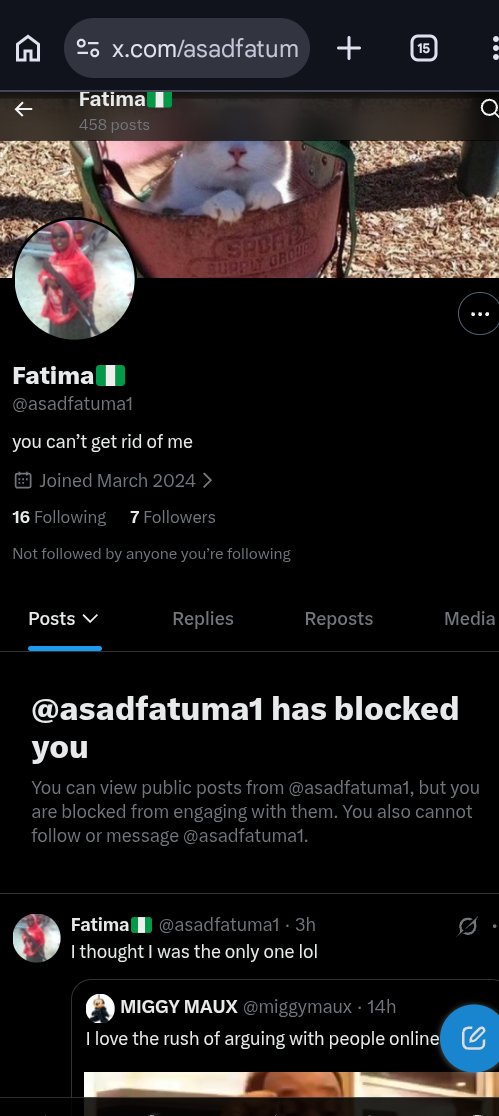 bayology's tweet photo. @yungsisu @asadfatuma1 @AsakyGRN She blocked me. Lmao! See why it's good to never argue with dumb people especially dumb women https://t.co/LwxQzsSTlo