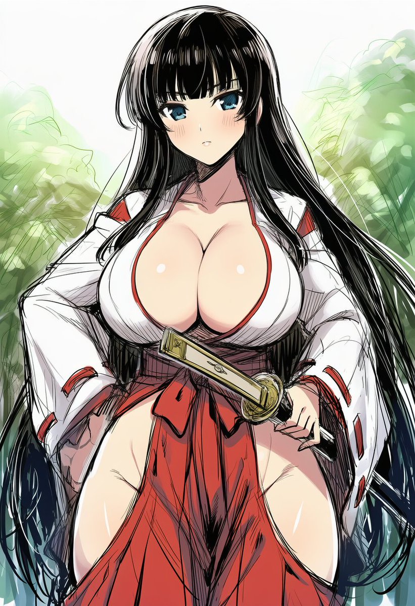 Sleepnng's tweet photo. 巫女侍 https://t.co/Ydpaay6hrh