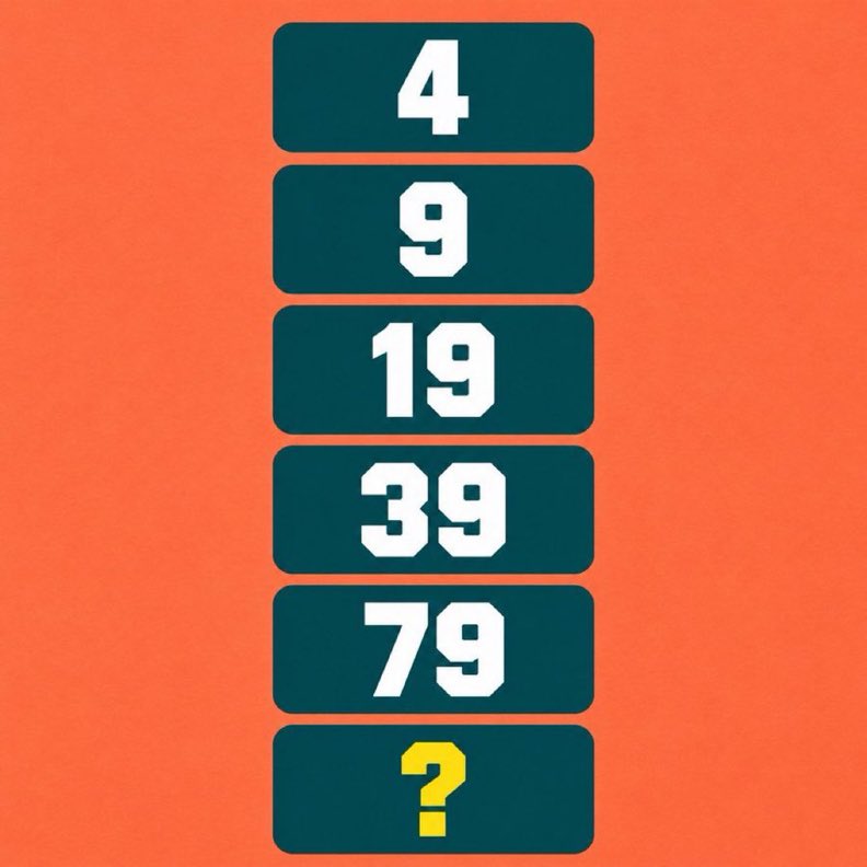 Megamillions54's tweet photo. If you solve this in 10 seconds, you're a genius.

What should come instead of the question mark? https://t.co/y7By79q1lA