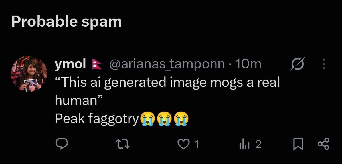 C_Strike_910's tweet photo. @arianas_tamponn @julia__gilmoree @norm21xx @nutscratcher228 @maomwi @Shen_X76 @Mechatron_1 @SoshiStrikes @Leon9_40 Bitch ur replies are either spam or blurred. What is wrong with u.

And btw that's a actual woman in Douyin. I know ur jealous pajeeta ass is trying to cope by saying "For my mental health this is AI"🤣 https://t.co/9jQVkqVMLH