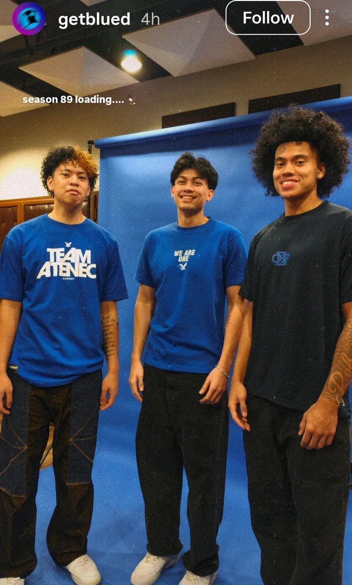 TeamAMDG's tweet photo. The Ateneo Blue Eagles with @GetBlued 💙

📷 getblued https://t.co/7YN5QQpmJc