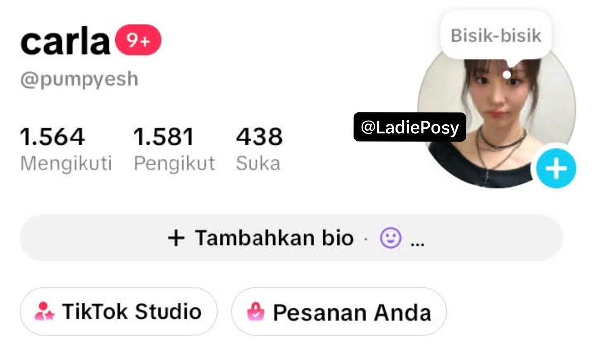 LadiePosy's tweet photo. @Leclerdc Avail ೊ akun tikt0k f1,550+ hasil moots/mutualan (y24) live on (affiliate off) &amp; free change email, price 100k (bisa hubungi via dm atau wa di profile yaa) https://t.co/jUdDV06eSN