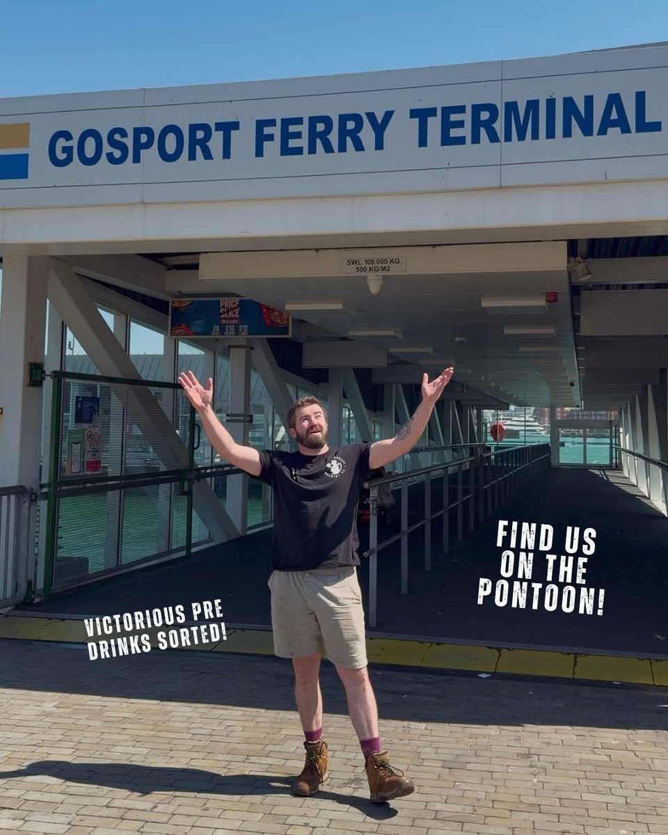PMBrewCo's tweet photo. Don’t let the weather put a dampener on your Victorious weekend! 🍻

We’ll be serving drinks on the @GosportFerry pontoon on 28, 29 &amp; 30 August ⛴️

The forecast might be looking a little soggy… but the beer will still be cold 😎 https://t.co/G6uk0lrpU5
