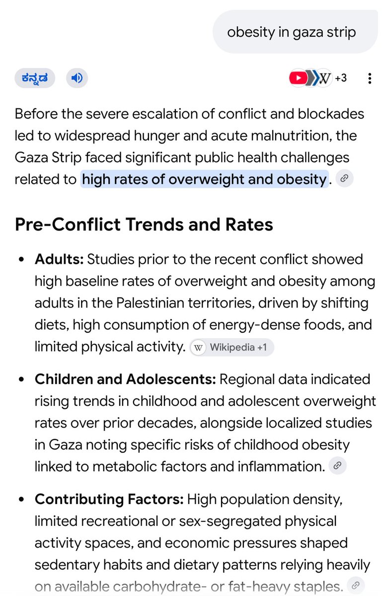 DKNY129's tweet photo. @sansbarrier No money for bread? Before the war, overweight and obesity were common health issues in Gaza. https://t.co/1TVT4h1cn5
