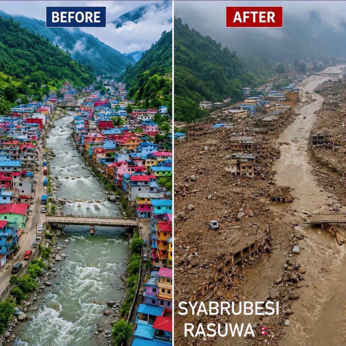BantaokulN's tweet photo. Landslides, floods in Nepal, Tibet, many losses. I would like to express my condolences to the dead and lost. ขอแสดงความเสียใจ🙏🏻🙏🏻🙏🏻🇹🇭

#Nepalflood #Nepallandslide https://t.co/lzSDTMIgql