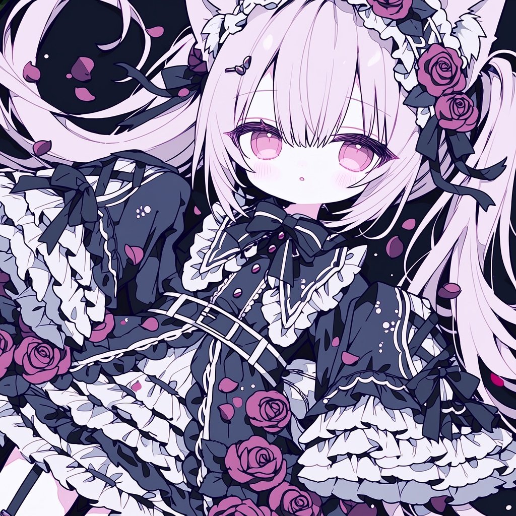 sumomoo_S2's tweet photo. 【フリーアイコン配布】 🎁

猫耳×ゴスロリ🌹

SNSで使いやすいアイコン風のイラストを生成しました！
フォロワーさんのみ保存･使用️⭕️
XやLINEなどのアイコンにご自由にどうぞ✨

🔴 利用規約
・個人利用、SNSアイコン使用OK
・自作発言、二次配布、商用利用はNG
もし使ってくださる方は、いいねやリポストをしていただけると今後の励みになります！

#フリーアイコン #AIイラスト #SNSアイコン #ふりーうさぎ