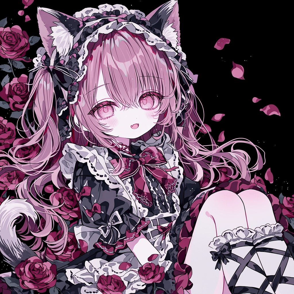 sumomoo_S2's tweet photo. 【フリーアイコン配布】 🎁

猫耳×ゴスロリ🌹

SNSで使いやすいアイコン風のイラストを生成しました！
フォロワーさんのみ保存･使用️⭕️
XやLINEなどのアイコンにご自由にどうぞ✨

🔴 利用規約
・個人利用、SNSアイコン使用OK
・自作発言、二次配布、商用利用はNG
もし使ってくださる方は、いいねやリポストをしていただけると今後の励みになります！

#フリーアイコン #AIイラスト #SNSアイコン #ふりーうさぎ