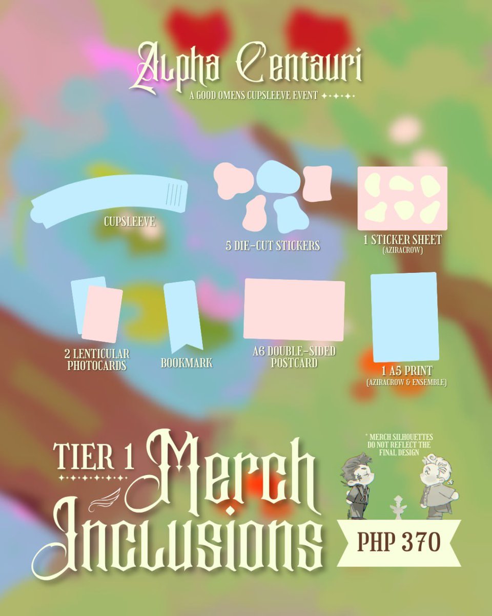 GomensPH_CSE's tweet photo. 📣 MERCH KIT INCLUSIONS!

Check out our absolutely tip-top merch kit for Alpha Centauri: A Good Omens CSE! 📚🖋

Registrations open on September 4, so mark your calendars for a tickety-boo time!

#goodomens #GoodOmensCSE #goodomensph #gomensph https://t.co/4eLW4JrcRL