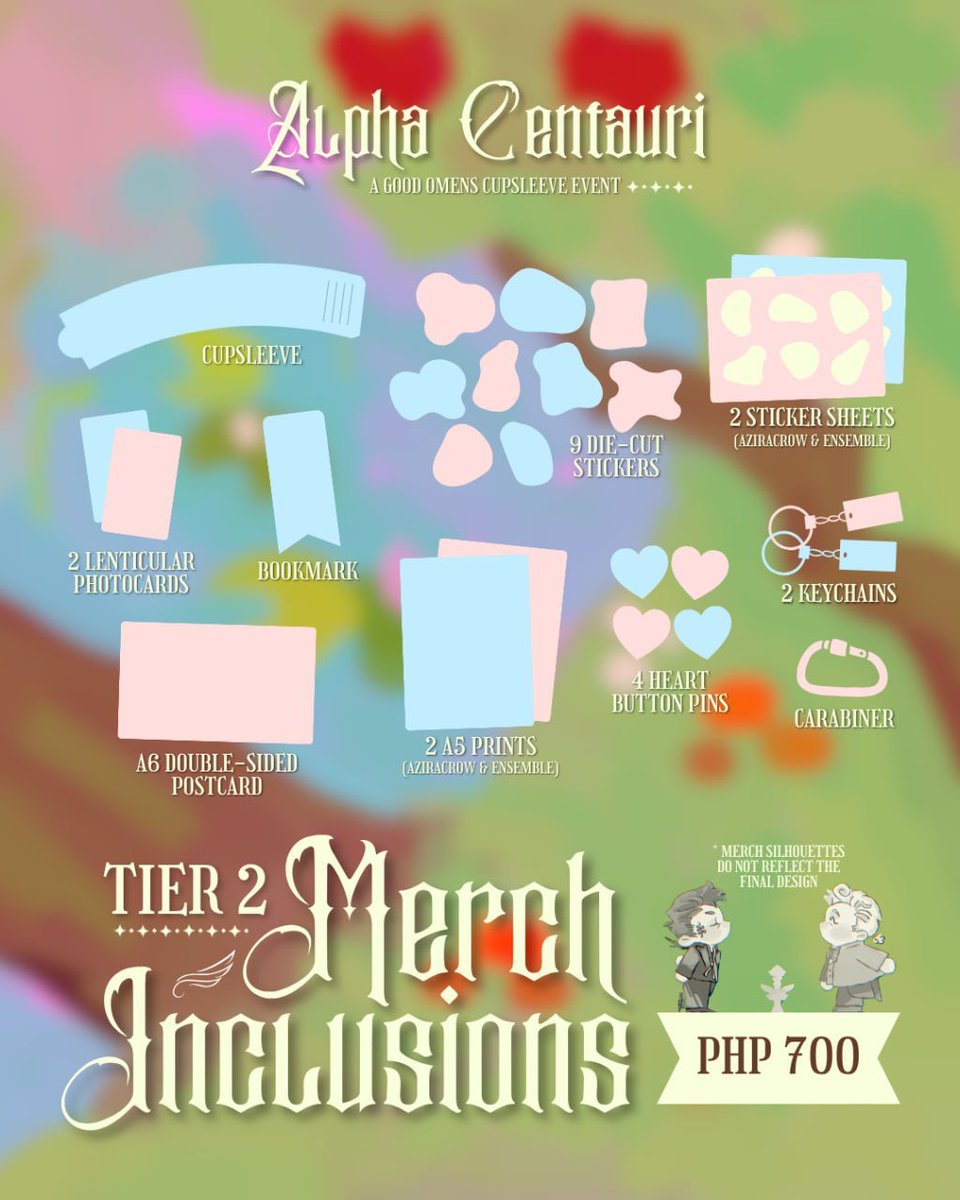 GomensPH_CSE's tweet photo. 📣 MERCH KIT INCLUSIONS!

Check out our absolutely tip-top merch kit for Alpha Centauri: A Good Omens CSE! 📚🖋

Registrations open on September 4, so mark your calendars for a tickety-boo time!

#goodomens #GoodOmensCSE #goodomensph #gomensph https://t.co/4eLW4JrcRL