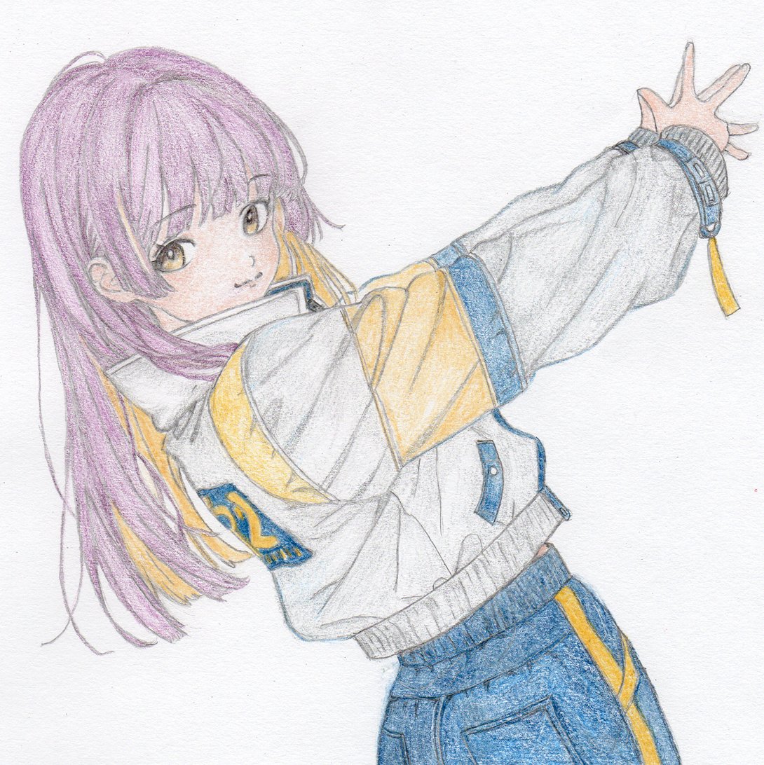 ♡MARIA♡です♪　色鉛筆画 A4サイズ ２枚 ♡MARIA♡です♪ 色鉛筆画 A4サイズ 2枚 ♡MARIA♡です♪ 色鉛筆画 A4